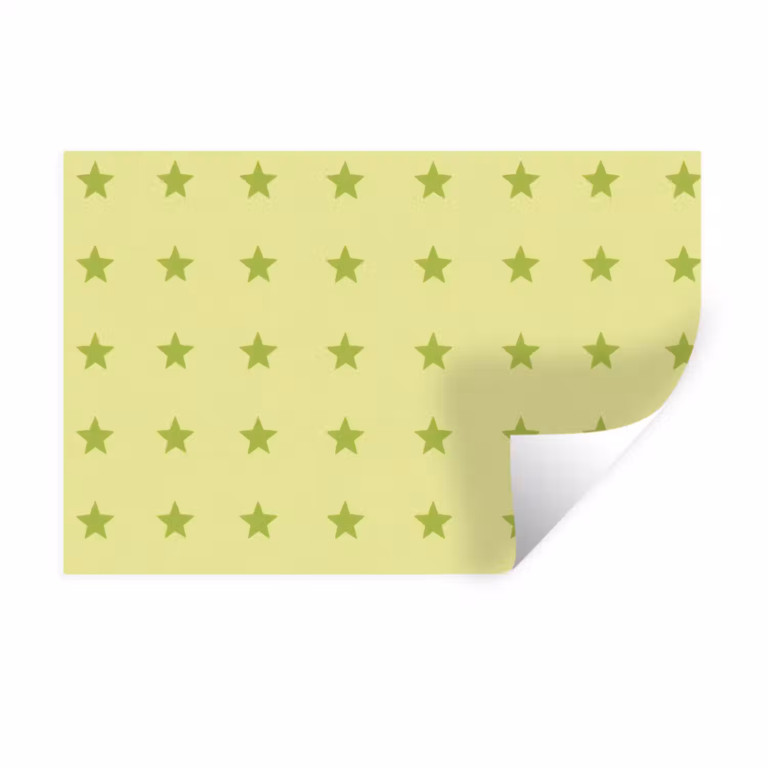 Sterren - Patroon - Groen Muursticker klein 286 -3d
