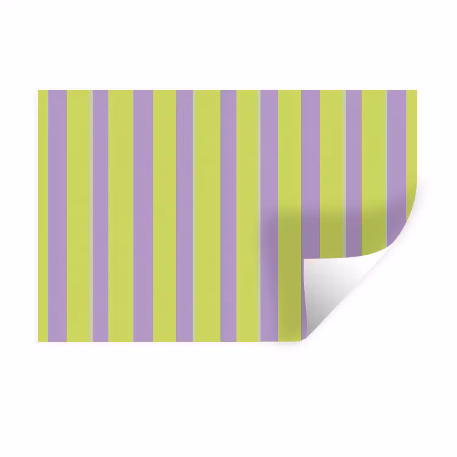 Strepen - Patroon - Groen Muursticker klein 286 -3d