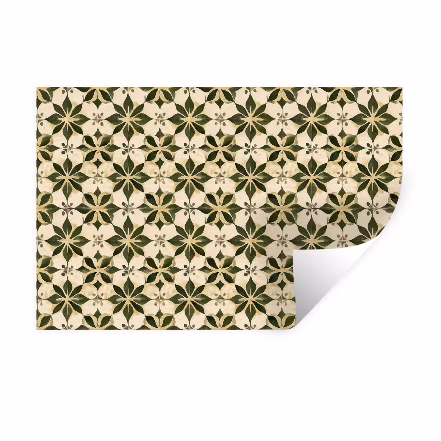 Tegel - Dessin - Groen Muursticker klein 286 -3d