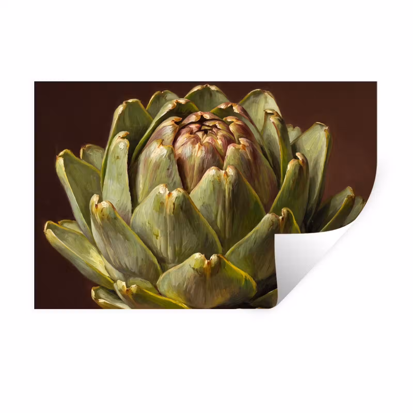 Wall Sticker - Vegetable - Artichoke - Green - Groente - Artisjok - Groen Muursticker klein