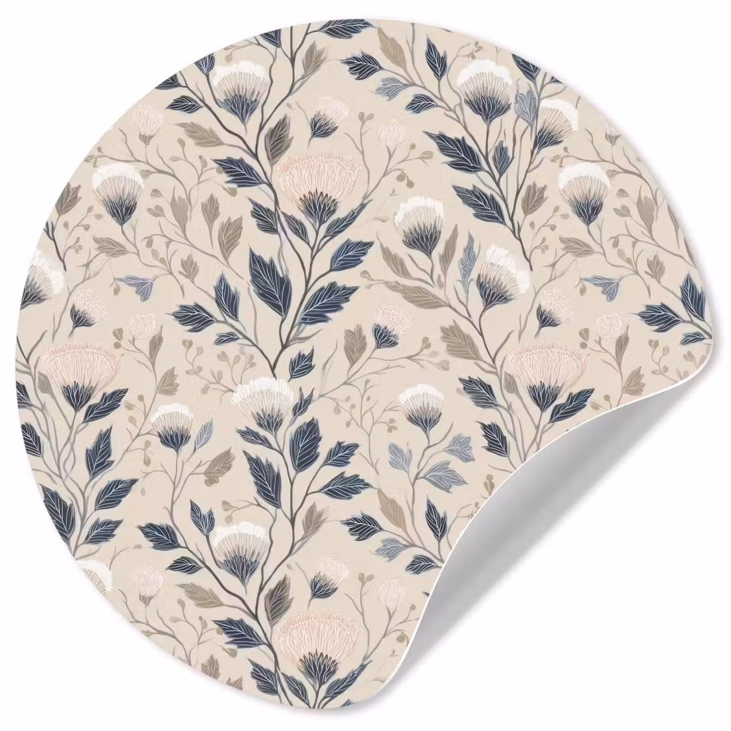 Klassiek - Botanisch - Kleurrijk Wandcirkel behangsticker klein 186 -3d