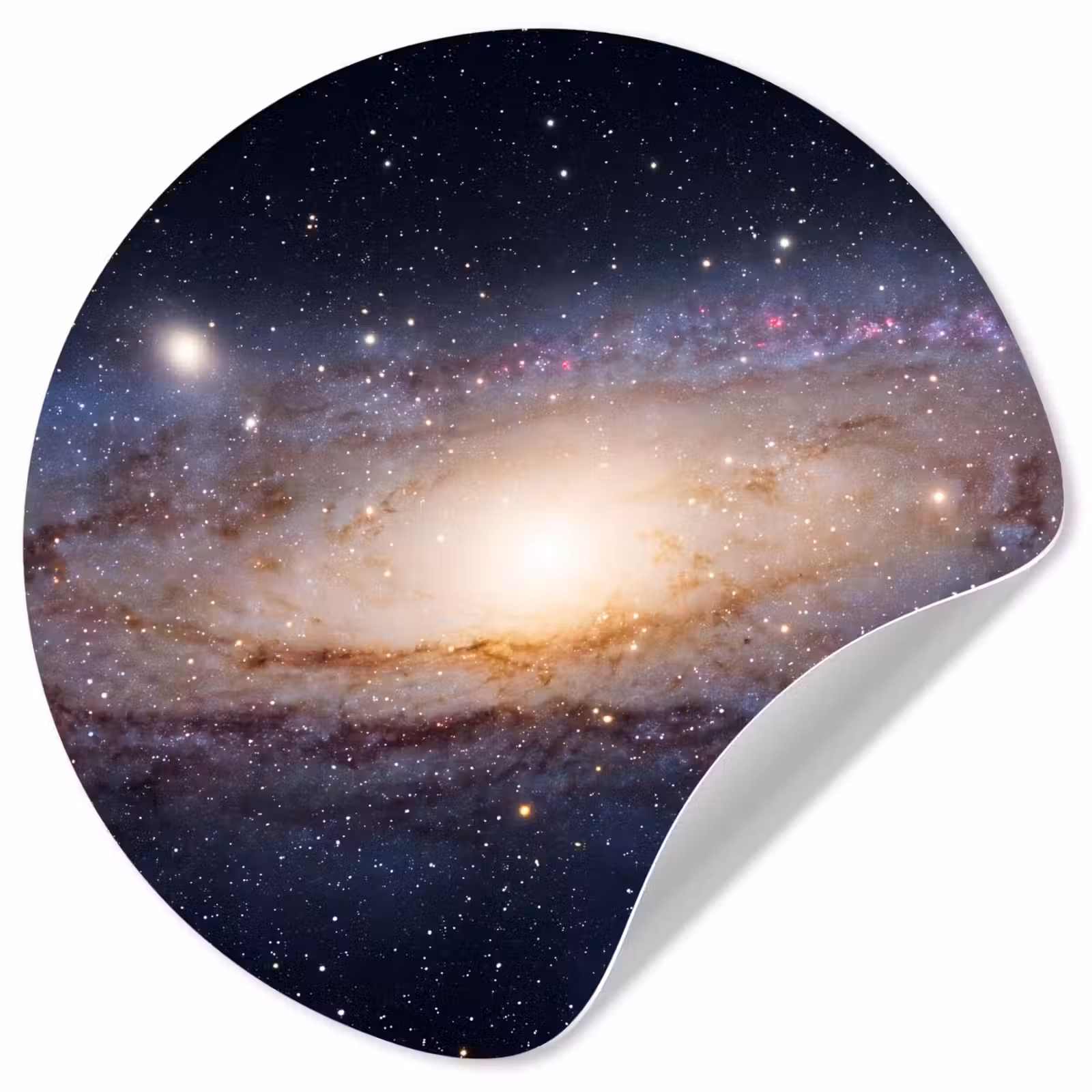 Wallpaper Circle - Galaxy - Space - Cosmos - Sterrenstelsel - Ruimte - Kosmos Wandcirkel behangsticker klein