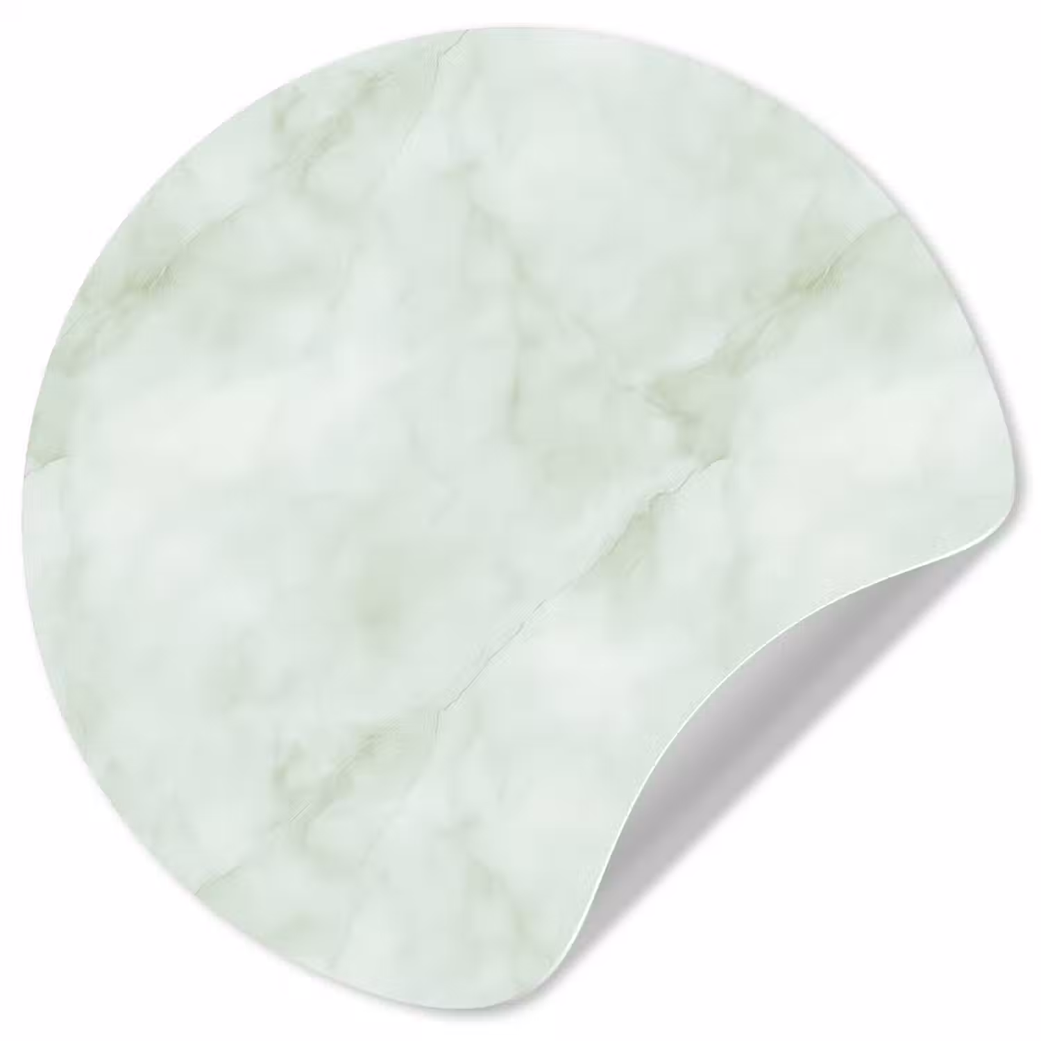 Groen - Marmer - Vloeiende aders Wandcirkel behangsticker klein 186 -3d