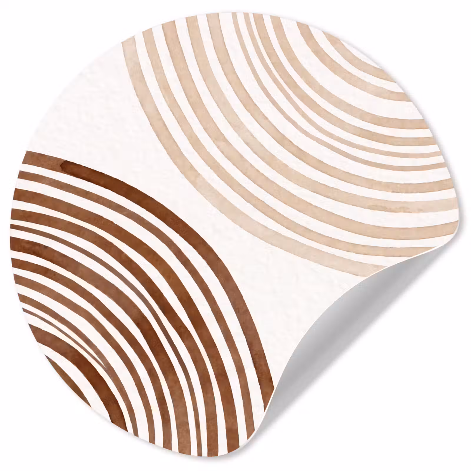 Wallpaper Circle - Lines - Minimalist - Art - Lijnen - Minimalistisch - Kunst Wandcirkel behangsticker klein