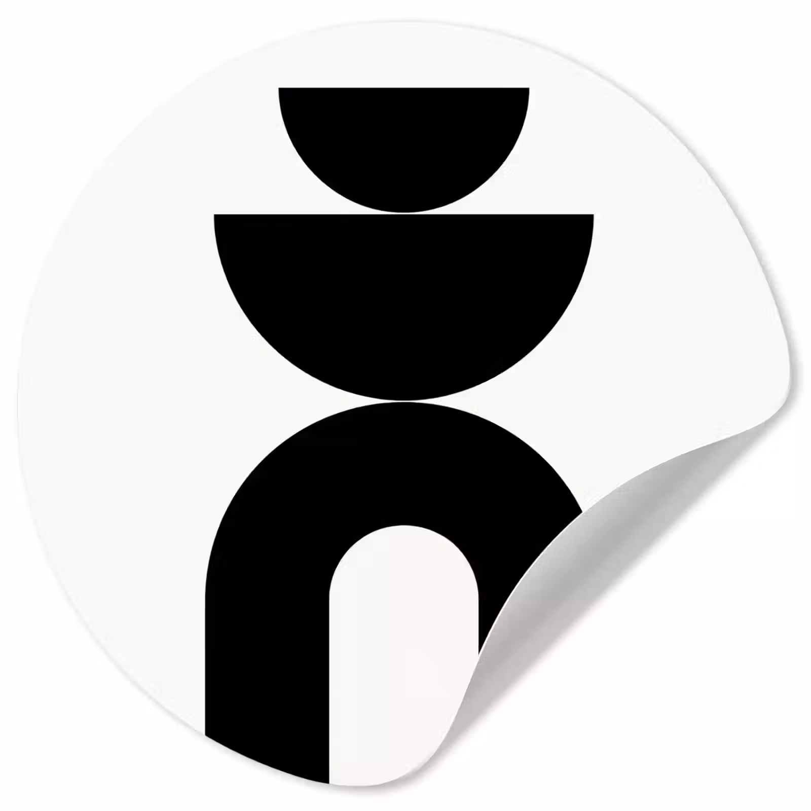 Wallpaper Circle - Minimalist - Art - White - Minimalistisch - Kunst - Wit Wandcirkel behangsticker klein