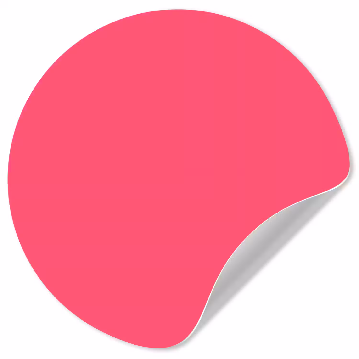 Neon - Flamingo - Roze Wandcirkel behangsticker klein 186 -3d