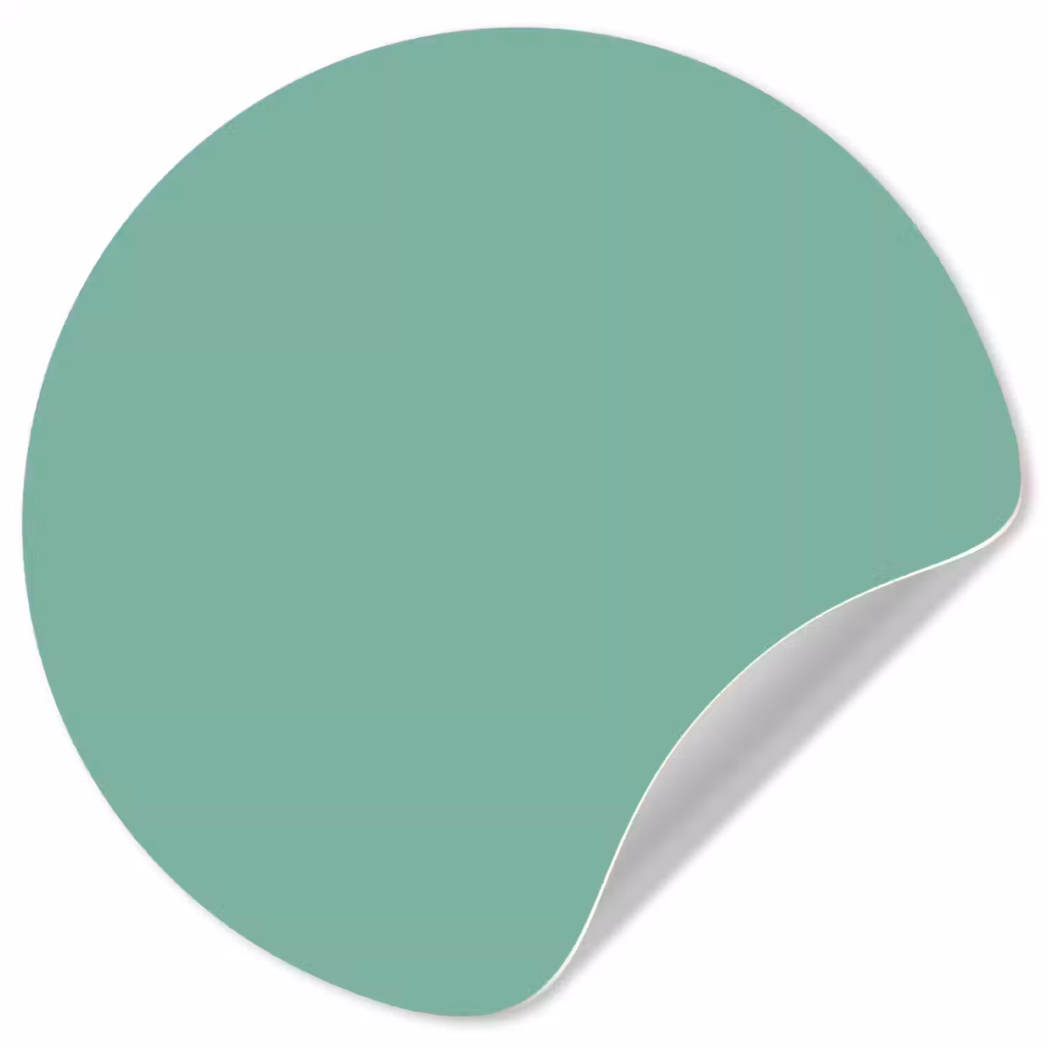 Ocean - Jade - Groen Wandcirkel behangsticker klein 186 -3d