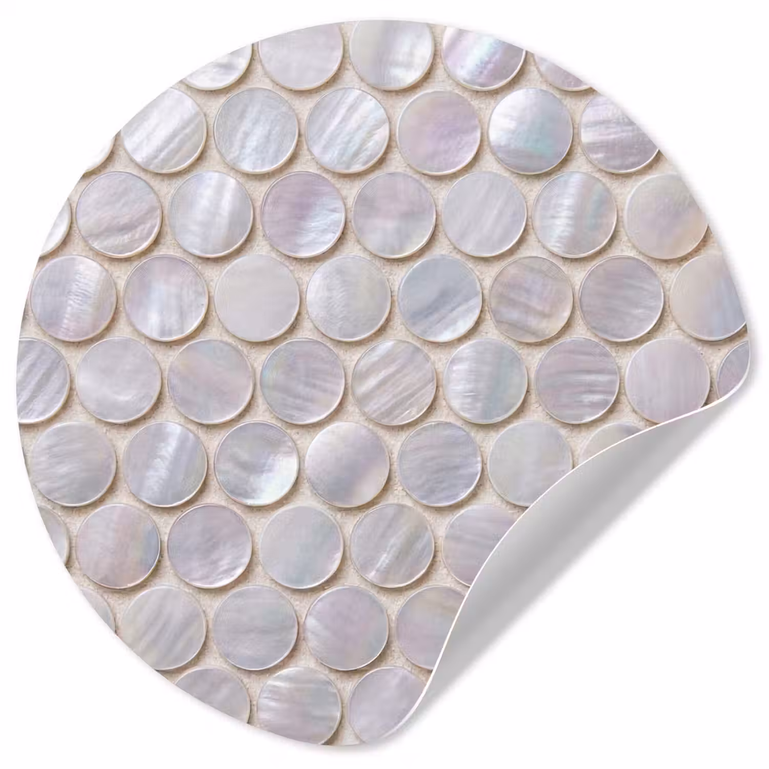 Patroon - Cirkels - Abstract - Modern - Wit Wandcirkel behangsticker klein -3d
