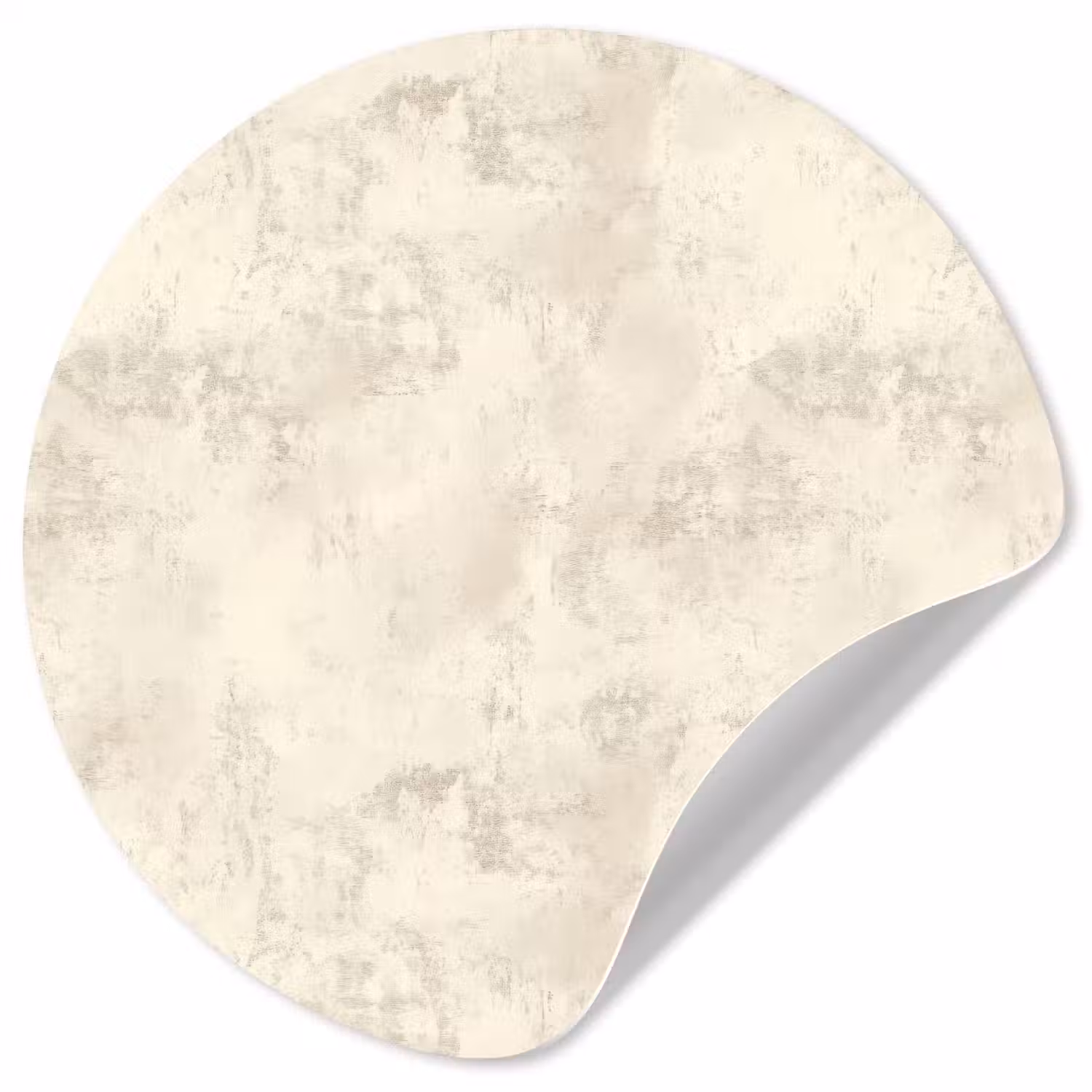 Patroon - Organisch - Beige Wandcirkel behangsticker klein 186 -3d