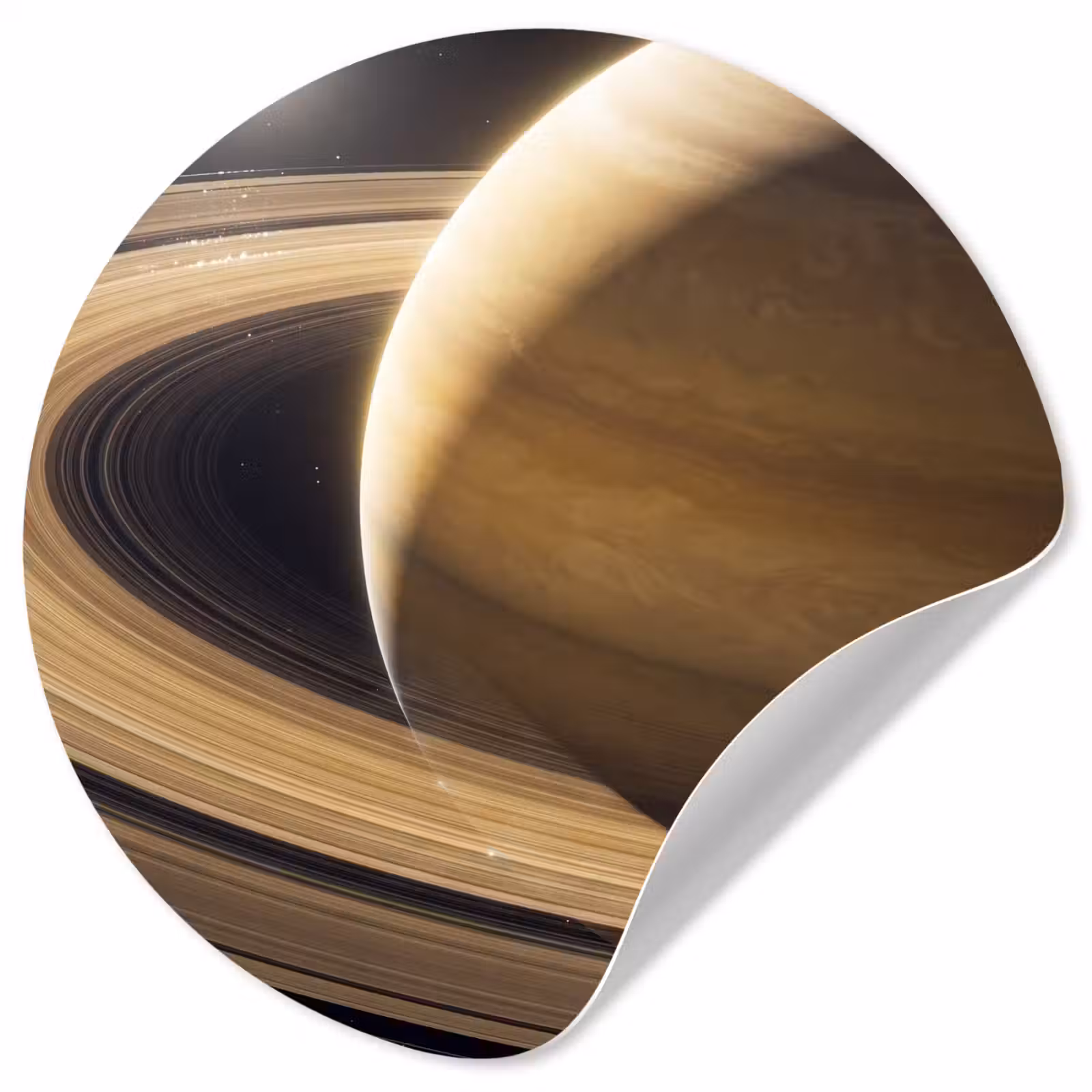 Wallpaper Circle - Planet - Rings - Space - Planeet - Ringen - Ruimte Wandcirkel behangsticker klein