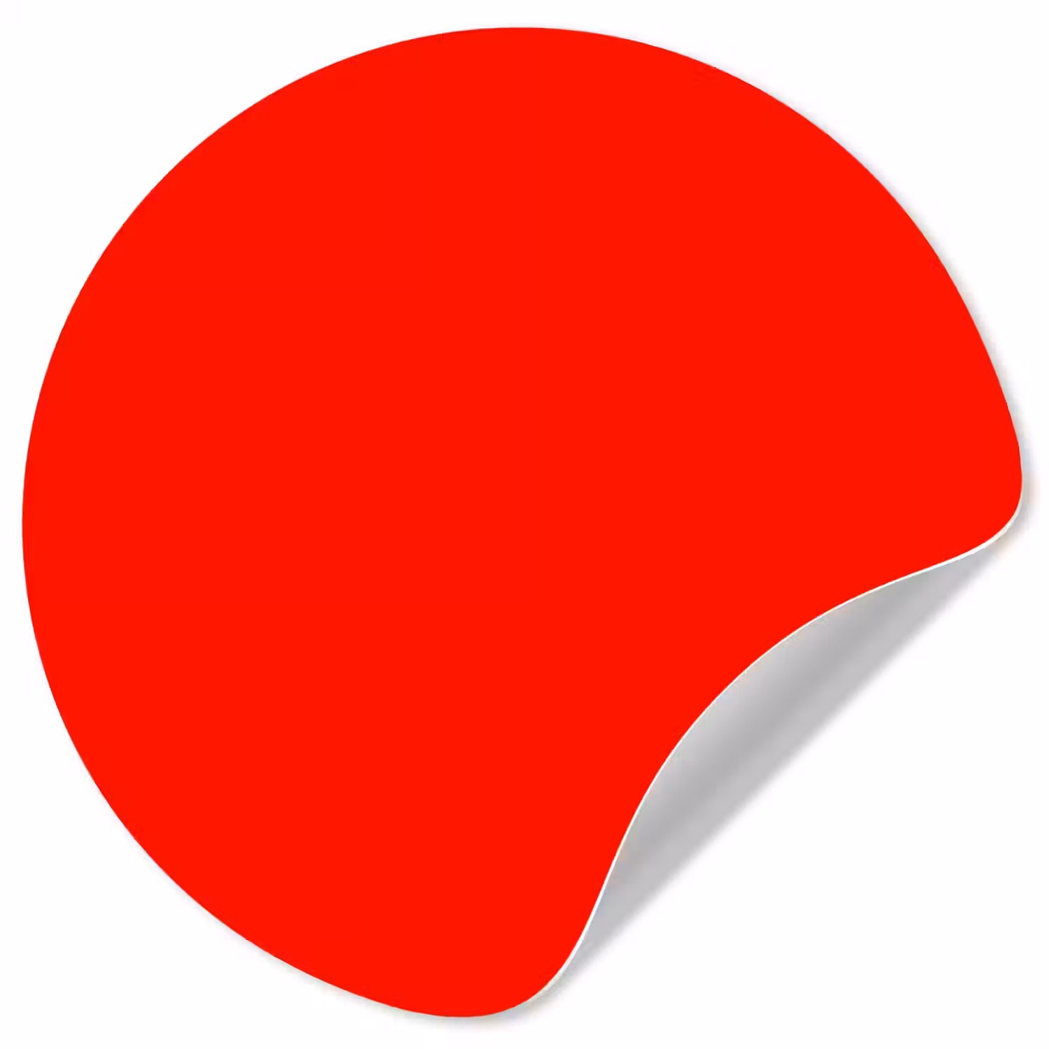Vibrant - Vermilion - Rood Wandcirkel behangsticker klein 186 -3d