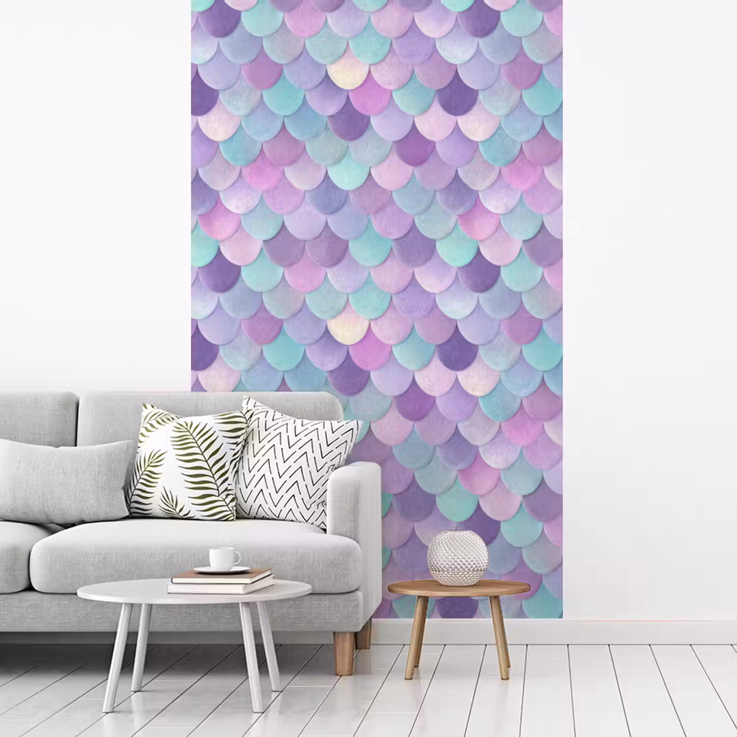 Dromerig - Zeemeermin - Pastel fotobehang vinyl groot 66 -woonkamer