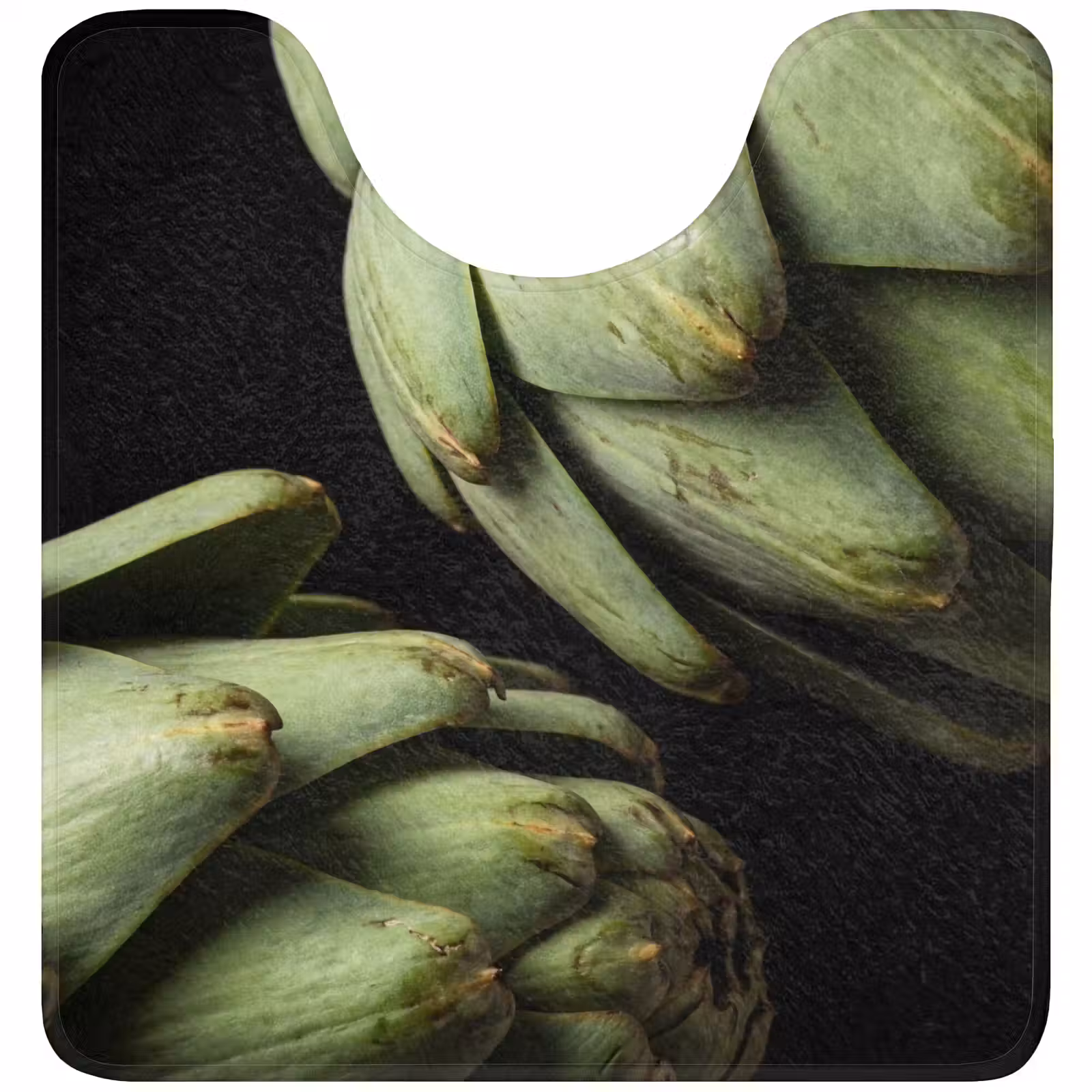 WC Mat - Artichoke - Green - Food - Artisjok - Groen - Eten WCmat U-uitsnede middel