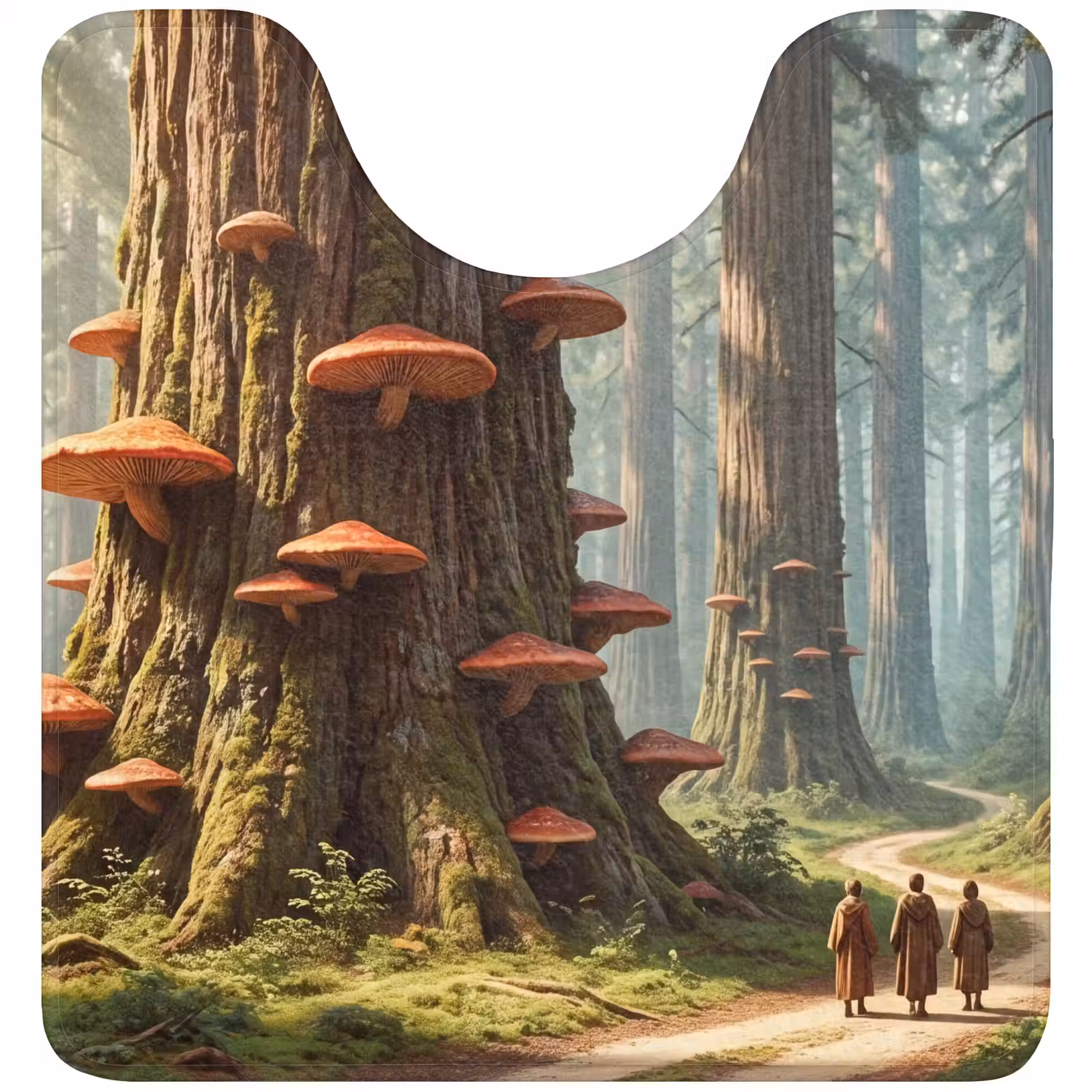 WC Mat - Forest - Trees - Nature - Bos - Bomen - Natuur WCmat U-uitsnede middel