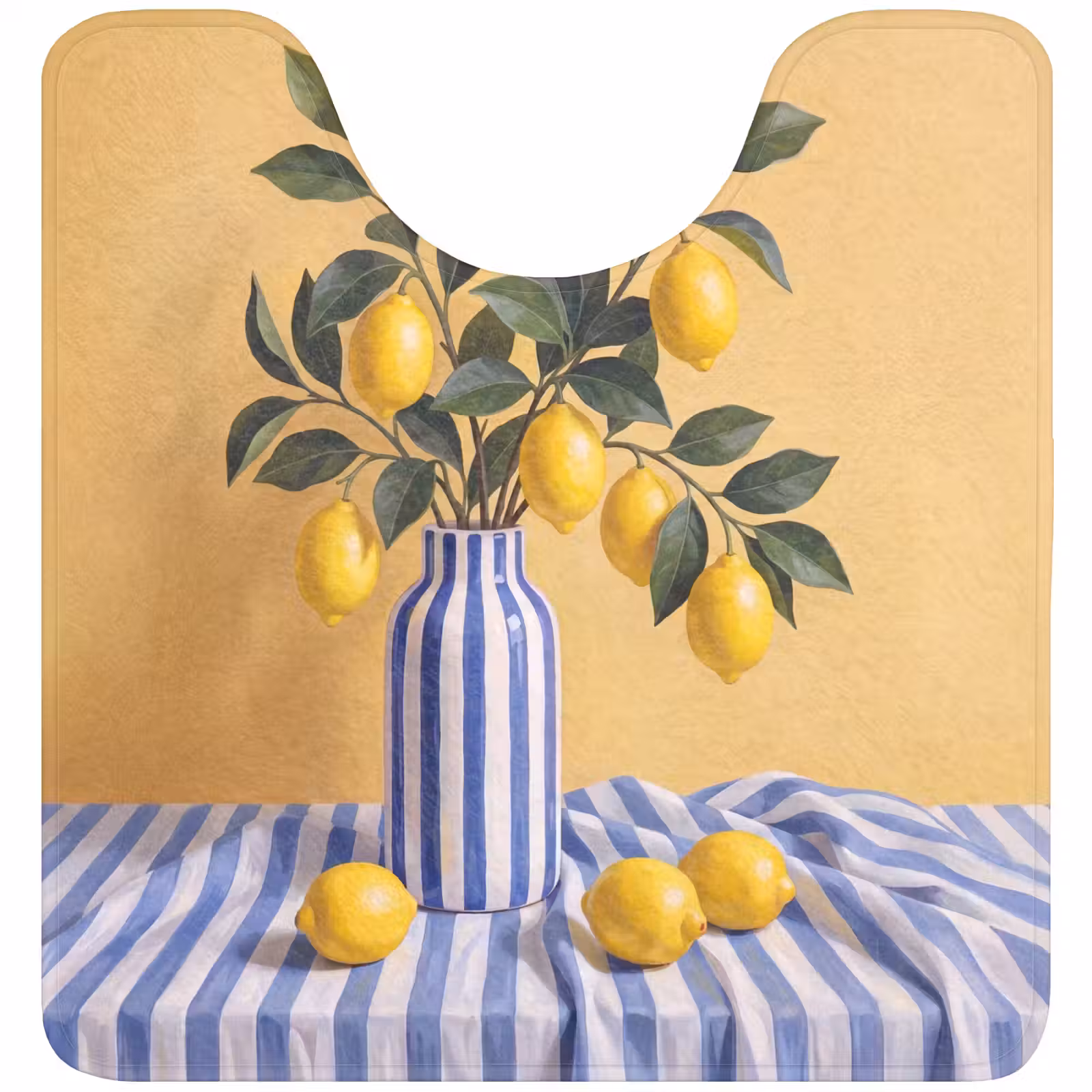 WC Mat - Lemon - Still Life - Modern - Citroen - Stilleven - Modern WCmat U-uitsnede middel