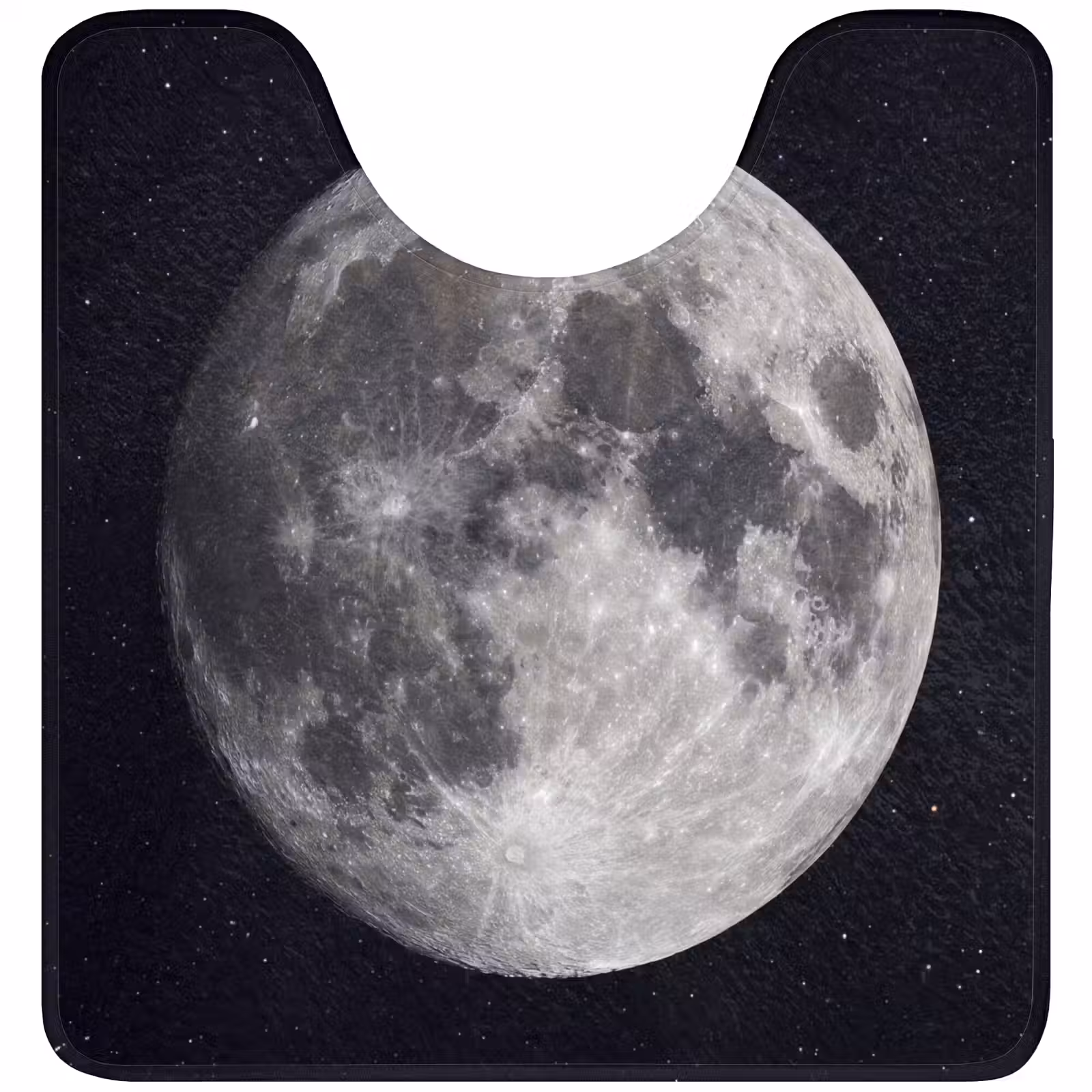 WC Mat - Moon - Stars - Space - Maan - Sterren - Ruimte WCmat U-uitsnede middel