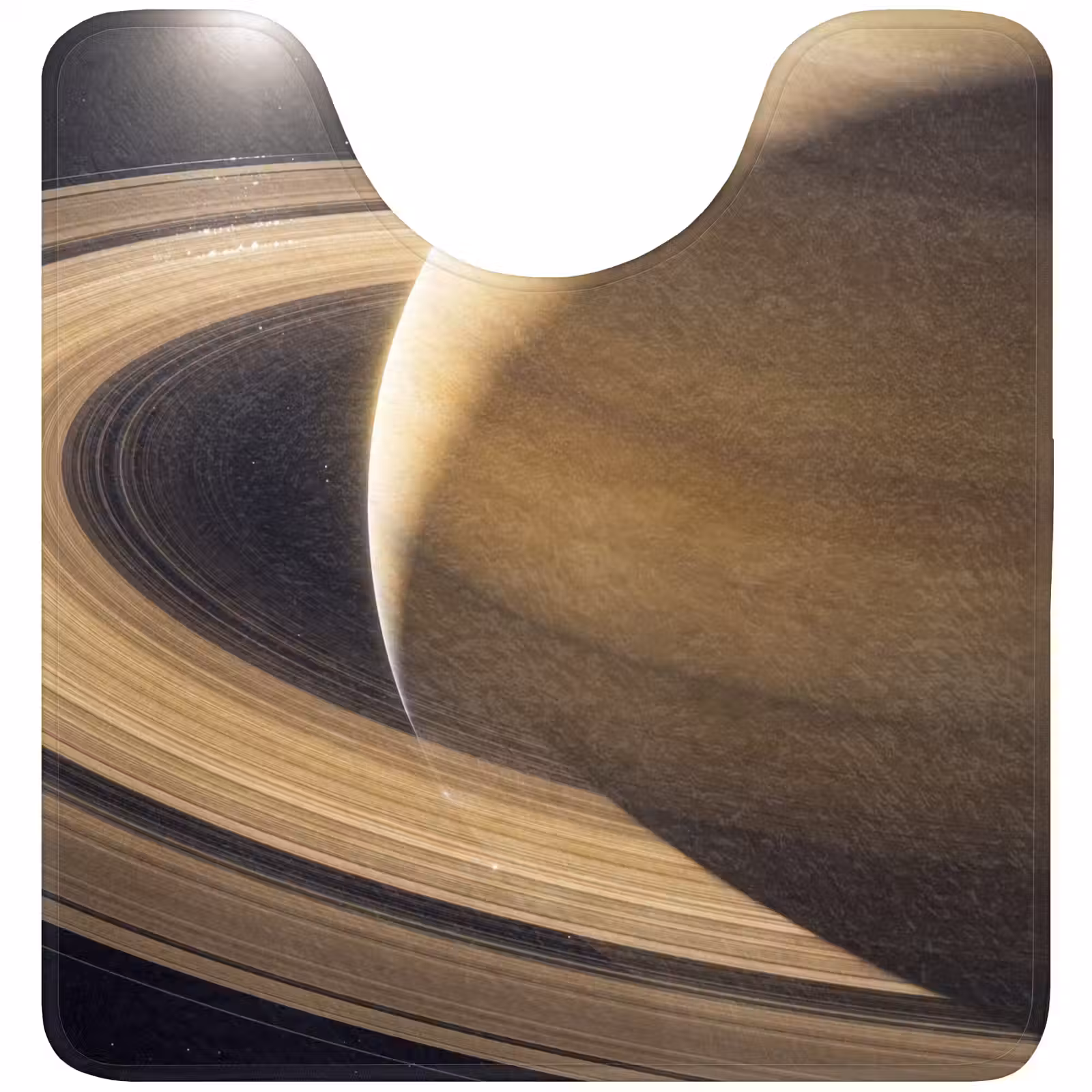WC Mat - Planet - Rings - Space - Planeet - Ringen - Ruimte WCmat U-uitsnede middel