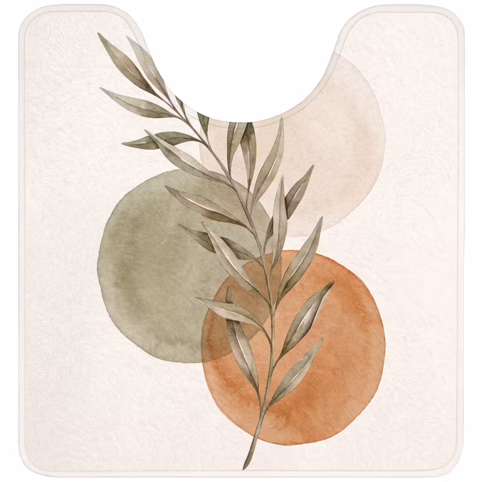 WC Mat - Plant - Circles - Abstract - Plant - Cirkels - Abstract WCmat U-uitsnede middel