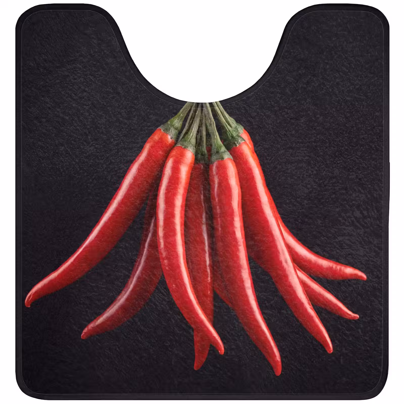 WC Mat - Red Pepper - Food - Rode peper - Eten WCmat U-uitsnede middel