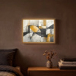 Abstract - Kunst - Geometrisch - Aesthetic Light Box met batterij (Wandlamp) middel -sfeer4