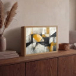 Abstract - Kunst - Geometrisch - Aesthetic Light Box met batterij (Wandlamp) middel -sfeer2