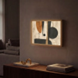 Abstract - Kunst - Vormen - Modern Light Box met batterij (Wandlamp) middel -sfeer1