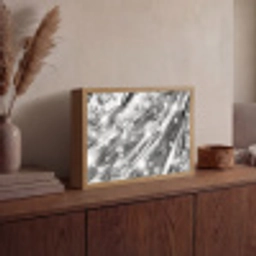 Abstract - Diamant - Luxe - Modern - Zilver Light Box met batterij (Wandlamp) middel -sfeer2