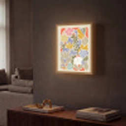 Abstract - Bloemen - Bladeren Light Box met batterij (Wandlamp) middel -sfeer1