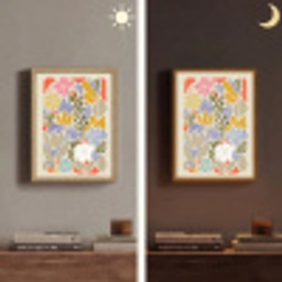 Abstract - Bloemen - Bladeren Light Box met batterij (Wandlamp) middel -sfeer3