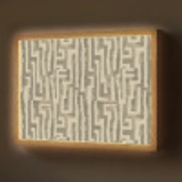 Abstract - Geometrisch - Groen Light Box met batterij (Wandlamp) middel 907 -z3d_website