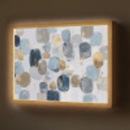 Abstract - Goud - Vormen Light Box met batterij (Wandlamp) middel -z3d_website