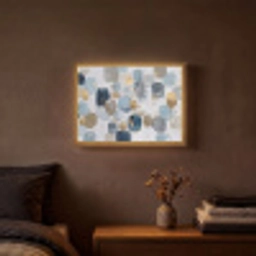 Abstract - Goud - Vormen Light Box met batterij (Wandlamp) middel -sfeer4
