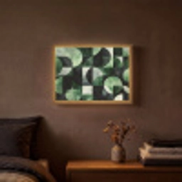 Abstract - Groen - Vormen Light Box met batterij (Wandlamp) middel -sfeer4