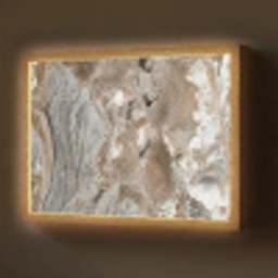 Abstract - Marmer - Wit - Bruin - Marmerlook Light Box met batterij (Wandlamp) middel -z3d_website