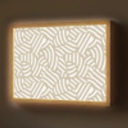 Abstract - Modern - Beige Light Box met batterij (Wandlamp) middel 907 -z3d_website