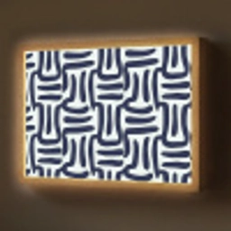 Abstract - Modern - Blauw Light Box met batterij (Wandlamp) middel 907 -z3d_website