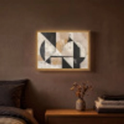 Abstract - Modern - Geometrisch - Pastel Light Box met batterij (Wandlamp) middel -sfeer4