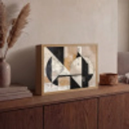 Abstract - Modern - Geometrisch - Pastel Light Box met batterij (Wandlamp) middel -sfeer2