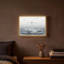 Abstract - Modern - Water - Hart Light Box met batterij (Wandlamp) middel -sfeer4