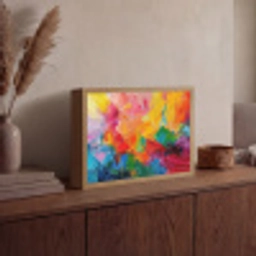 Abstract - Verflook - Modern - Kleurrijk Light Box met batterij (Wandlamp) middel -sfeer2