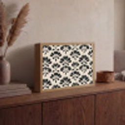 Abstract - Patroon - Zwart Light Box met batterij (Wandlamp) middel 907 -sfeer2