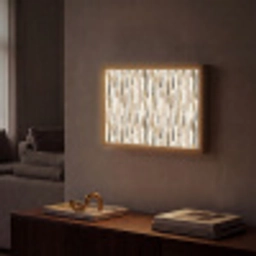 Abstract - Patroon - Kwaststreken Light Box met batterij (Wandlamp) middel 907 -sfeer1