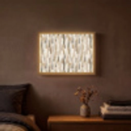 Abstract - Patroon - Kwaststreken Light Box met batterij (Wandlamp) middel 907 -sfeer4