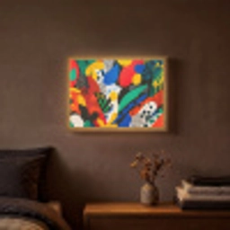 Abstract - Planten - Vormen - Kleurrijk Light Box met batterij (Wandlamp) middel -sfeer4