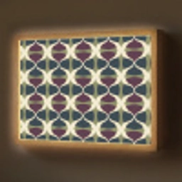 Abstract - Retro - Kleurrijk Light Box met batterij (Wandlamp) middel 907 -z3d_website