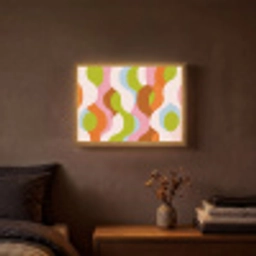 Abstract - Vormen - Roze Light Box met batterij (Wandlamp) middel -sfeer4