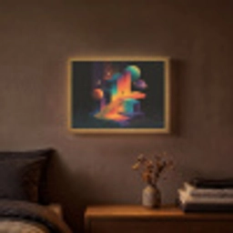 Abstract - Trappen - Mens - Planeten Light Box met batterij (Wandlamp) middel -sfeer4