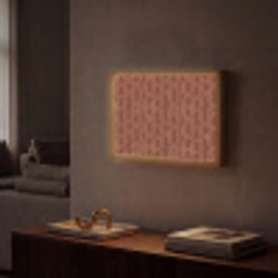Abstract - Textuur - Bruin Light Box met batterij (Wandlamp) middel 907 -sfeer1