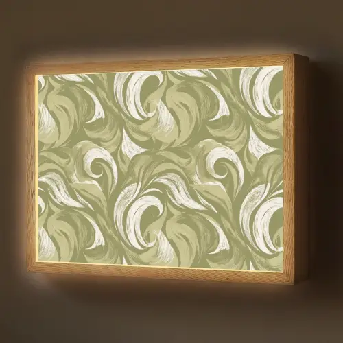 Abstract - Textuur - Groen Light Box met batterij (Wandlamp) middel 907 -z3d_website