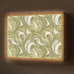 Abstract - Textuur - Groen Light Box met batterij (Wandlamp) middel 907 -z3d_website